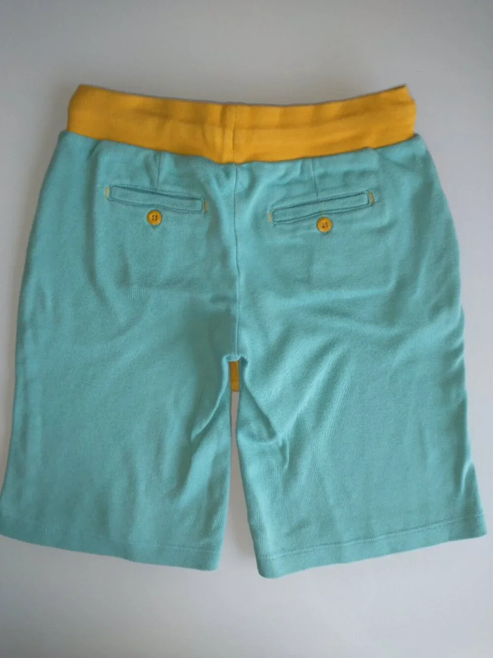 Little Green Radicals Organic Cotton Jogger Shorts Peacock Blue Size 7 - 8 Y